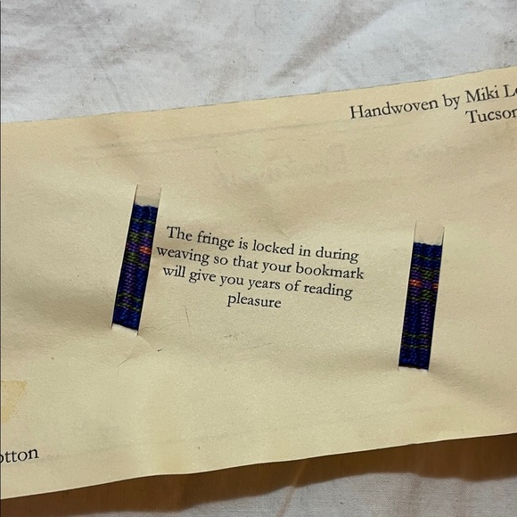 Handwoven Bookmark by Miki Lovett - Picture 4 of 7